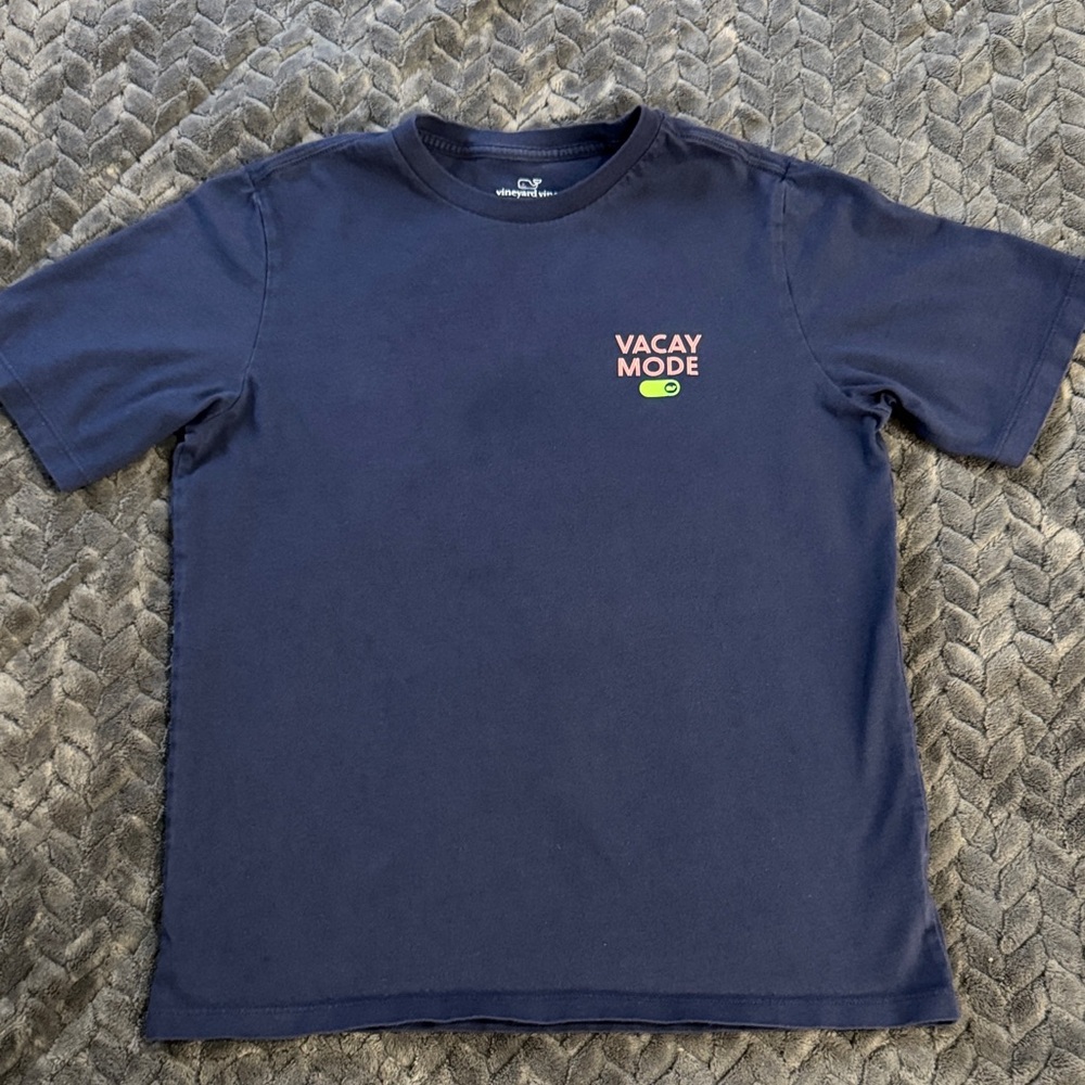Vineyard Vines Navy 'Vacay Mode' Tee Size Medium